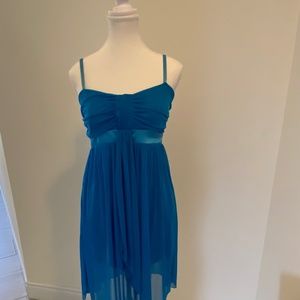 Le Chateau dark teal blue dress